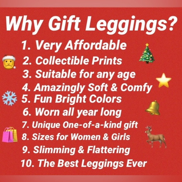 Christmas Leggings Dresses Tops Cardigans for Women and Girls - Picture 3 of 7